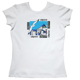 Greeek Islands Womens Tshirt Style 72b