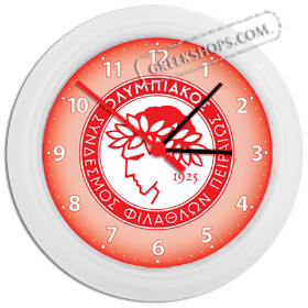 Greek Time - Olympiakos Wall Clock