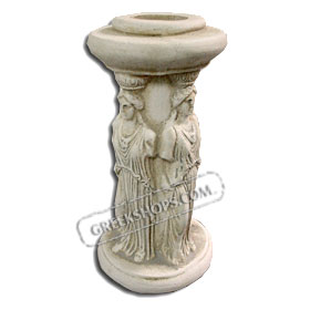 Candle Stick Holder -  Caryatides Erechtheum Temple (5") (Clearance 40% Off)