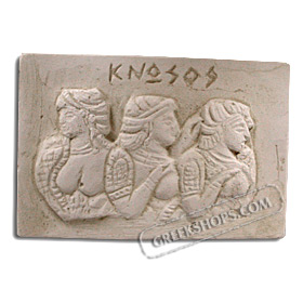 Ancient Greek Ladies in Blue Magnet