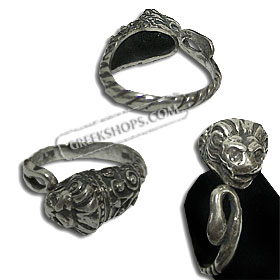 Sterling Silver Ring - Lion Head