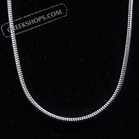 Silver Snake Chain - 1mm diameter - 16" length