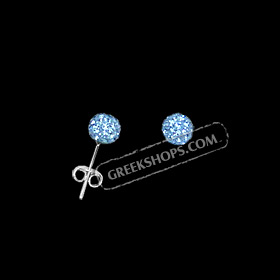 The Rio Collection - Swarovski Crystal Ball Post Earrings Blue (6mm)