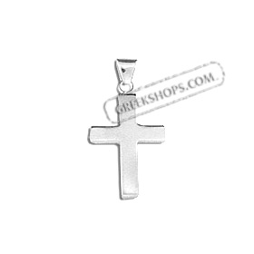 Sterling Silver Pendant - Cross (18mm)