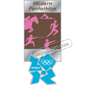 London 2012 Modern Pentathlon Pictogram Pin