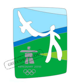 Vancouver 2010 Man & Eagle Cut-Out Pin