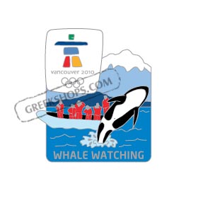 Vancouver 2010 Whale Watching Landmark Pin