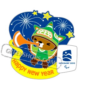 Vancouver 2010 LIMITED EDITION Happy New Year Mascot Sumi Pin