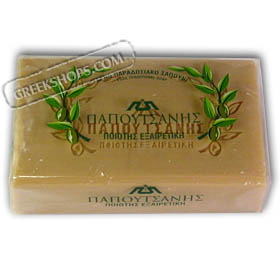 Natural Olive Oil Greek Soap - Papoutsanis 125g