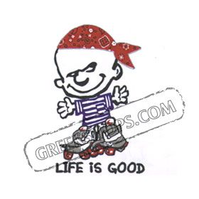 LIFE IS GOOD Greece Children's Tshirt 626B