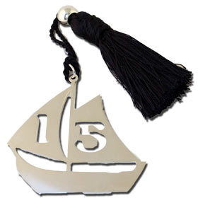 Large 2015 "Gouri" Sailboat Silverplated Ornament