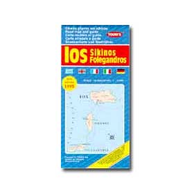 Road Map of Ios - Sikinos Folegandros Special 50% off