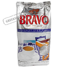 Bravo Pure Ground Greek Coffee - Net Wt.16oz (454 gr)