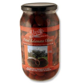 Pitted Kalamata Olives by Fantis, 1L jar