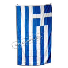 Indoor Greek Flag (3' x 5') - National Flag of Greece