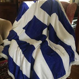 Greek Flag Blanket