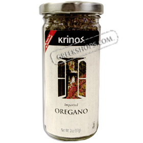 Krinos Brand Imported Greek Oregano in a Glass Jar - Net Wt. 2oz