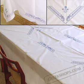 Style Santorini Tablecloth 58x84 in.