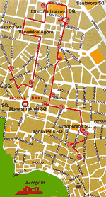 Athens Heritage Walk 5 Walking Map