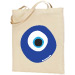Canvas Tote Bag with Mati Evil Eye