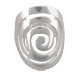 Sterling Silver Ring - Swirl Motif 26mm