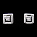 The Clio Collection - Sterling Silver Post Earrings Greek Key (4mm)