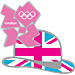 London 2012 Bowler Hat / Union Flag Pin