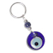 Evil Eye Keychain with Blue Glass Bead