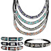 Geometric Collection - Necklace & Bracelet Set w/ Greek Key Motif KE390 & BE390 (4 Color Options)