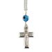 Sterling Silver Rear-View Mirror Charm - Crucifix