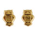 14k Gold Filled Post Earrings w/ Owl (5mm)
