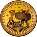 Decorative Geometric Plate 30 cm