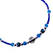 Necklace w/ Evil Eye Beads and Swirl Motif 41cm
