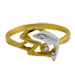 14k Gold Ring - Dolphin w/ Ocean Wave (Size 6)