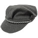 Women's Grey Wool Greek Fisherman's Hat