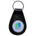 NYC 2012 Black Leather Key Chain -  SALE! 