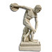 Discus Thrower Statue (13" / 33 cm.) White-colored