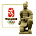 Beijing 2008 Sculpted Terra Cotta Kneeling Warrior Olympic Pin