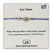 The Filia Bracelet Collection:: Greek Evil Eye Charm Adjustable Macrame Blue Bracelet